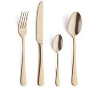 AMEFA - Ménagère 24 couverts de table pour 6 personnes - Austin - Acier inoxydable 18/0, Finition Revêtement PVD mat - Epaisseur 2.5 mm - Or