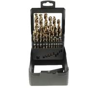 Coffret 25 forets HSS E5 taillés meulés cylindriques courts TC - Ø 1-13mm TIVOLY