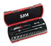 Coffret 3/8'' douilles et accessoires - 19 pièces SAM OUTILLAGE