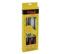 Coffret 3 râpes - moyenne piqûre - 200 mm - manche tri-matière MOB
