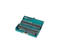 wolfcraft 1388000 Coffret d'embouts de vissage | 32 pièces pour vissage standard | Tournevis et adaptateur inclus 25 mm vert