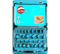 Coffret de 30 mèches de défonceuse LEMAN DEF.428.30 Q8mm - 428.700.30