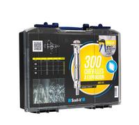 Coffret 300 chevilles à expansion SCELLIT - avec vis + pince à expansion - COF002-SP