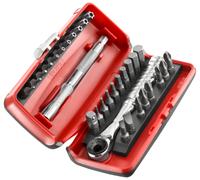 Coffret 31 pièces cliquet porte-embouts R.PE 1/4'' + 28 embouts 1/4 FACOM - R.PEJ31PB"