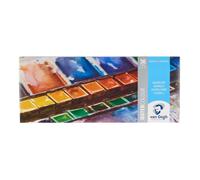 Royal Talens Van Gogh Kit d'aquarelle boîte métallique 36 demi-godets + 1 pinceau