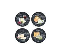 Coffret 4 assiettes a fromage world of cheese -