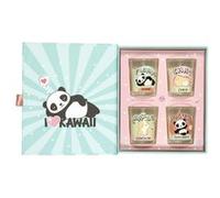 THE CONCEPT FACTORY, BO0170, Coffret de 6 bougies parfumées kawaii multicolores, design ludique et senteurs envoûtantes, parfait pour offrir ou se faire plaisir - Taille : 5,7 cm, Multicolore