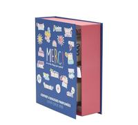 Coffret 4 Bougies Parfumées "Merci" 18cm Fleur de Coton