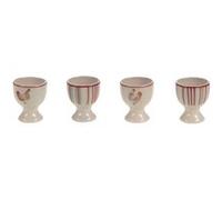 Coffret 4 coquetiers Simone - - Crème / Ivoire - Grès