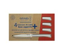 Coffret 4 couteaux de table lame micro-dentée 11 cm Bon Appétit Plus nuage Opinel