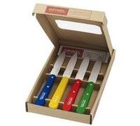 Coffret 4 Couteaux Office N°112 Opinel Classiques 10 cm Bleu, Jaune, Rouge et Vert G