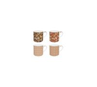 Coffret 4 Mugs 30 Cl - Fleurs De Rêves - Easy Life
