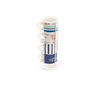 Coffret 4 tasses déjeuner Ariel - - Bleu - Porcelaine