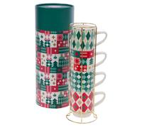 Coffret 4 tasses déjeuner Santa