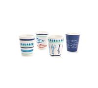 Coffret 4 tasses expresso Arial - - Blanc - Porcelaine