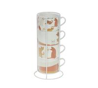 Coffret 4 tasses Gustave 20 cl