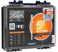Coffret de 400 rivets multi-serrages + pince - SCELL-IT - COF500