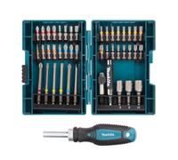 Makita Coffret cliquet et tournevis E-25096 – embouts emmanchement hexa 1/4"