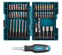 Coffret 43 accessoires de vissage + tournevis à cliquet - MAKITA - E-25096
