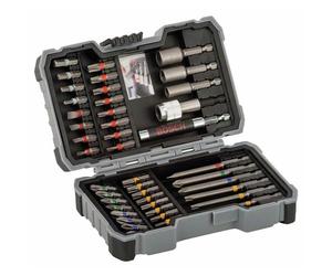 Coffret 43 embouts de vissage - avec porte-embouts et douilles 6 pans BOSCH