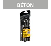 Coffret 5 forets béton ROCKFASTER SDS-Plus Ø5-10 mm DIAGER