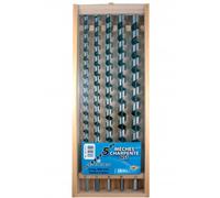 Coffret 5 mèches charpente à hélice HSS-diamètre 6,8,10,12,14mm-L235mm LEMAN