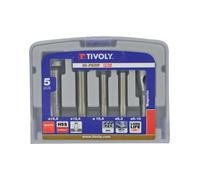 Coffret 5 pieces de fraisage Tivoly HSS Cobalt