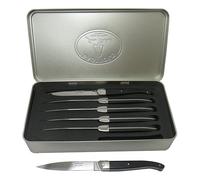 Coffret 6 couteaux à steak Laguiole STAND UP noir Jean Dubost