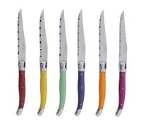 Coffret 6 couteaux laguiole irise assortis