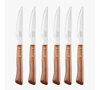 Coffret 6 couteaux steak lame crantée bois - 377600 - Forest - ARCOS