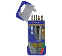 Coffret 6 forets métal bois Tivoly 2 à 8 mm