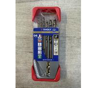 Tivoly Coffret 6 forets inox Hi-Perf queue cylindrique