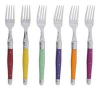 Jean Dubost - Coffret 6 fourchettes laguiole irise assorties