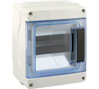 Coffret 6 modules IP65 à plastrons à entrées directes (membranes) - EUROHM - 19102