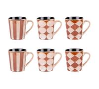 Table Passion – Coffret de 6 tasses Shelby 18 cl – Grès multicolore