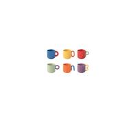 Coffret 6 Tasses à Café 10 Cl Bicolore - Creative - Easy Life