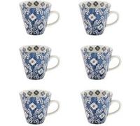 Coffret 6 tasses Almada 17 cl - Table Passion - Bleu - Grès BLEU G