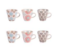 Coffret 6 tasses Bohème 17 cl - Table Passion