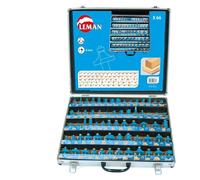 Coffret 66 mèches pour défonceuse LEMAN 428.700.66