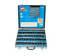 Coffret 66 mèches pour défonceuse LEMAN 428.700.66