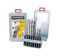 Coffret 7 forets béton DIAGER SDS+ - 105D