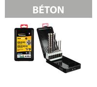 Coffret 7 forets béton ROCKFASTER SDS-Plus Ø6-12 mm DIAGER