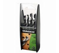 Coffret 8 forets bois DIAGER 3 pointes - 917B