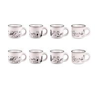 Coffret 8 tasses Friends 11 cl - Table Passion