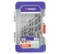 Coffret 9 forets bois 3 pointes Ø2>12 mm TIVOLY - 10863870003