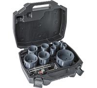 Coffret 9 trépans carbure tungsten-k pour composite et inox 22-102 mm ERKO