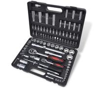 Coffret 94 pièces douilles et cliquets 1-2"" et 1-4"" à couplage rapide