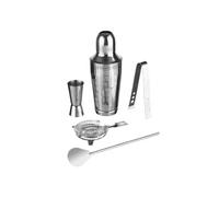 - Coffret à Cocktails 5 pièces "Acier" 18cm Argent