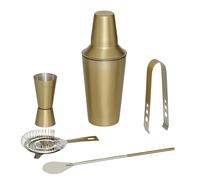 Coffret à Cocktails 5 pièces Gold 19cm Doré