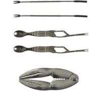 Coffret à crustacés 5 pièces en acier inoxydable - - ALTOBUY Gris